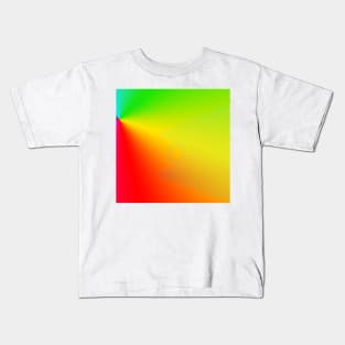 blue yellow red green abstract texture Kids T-Shirt